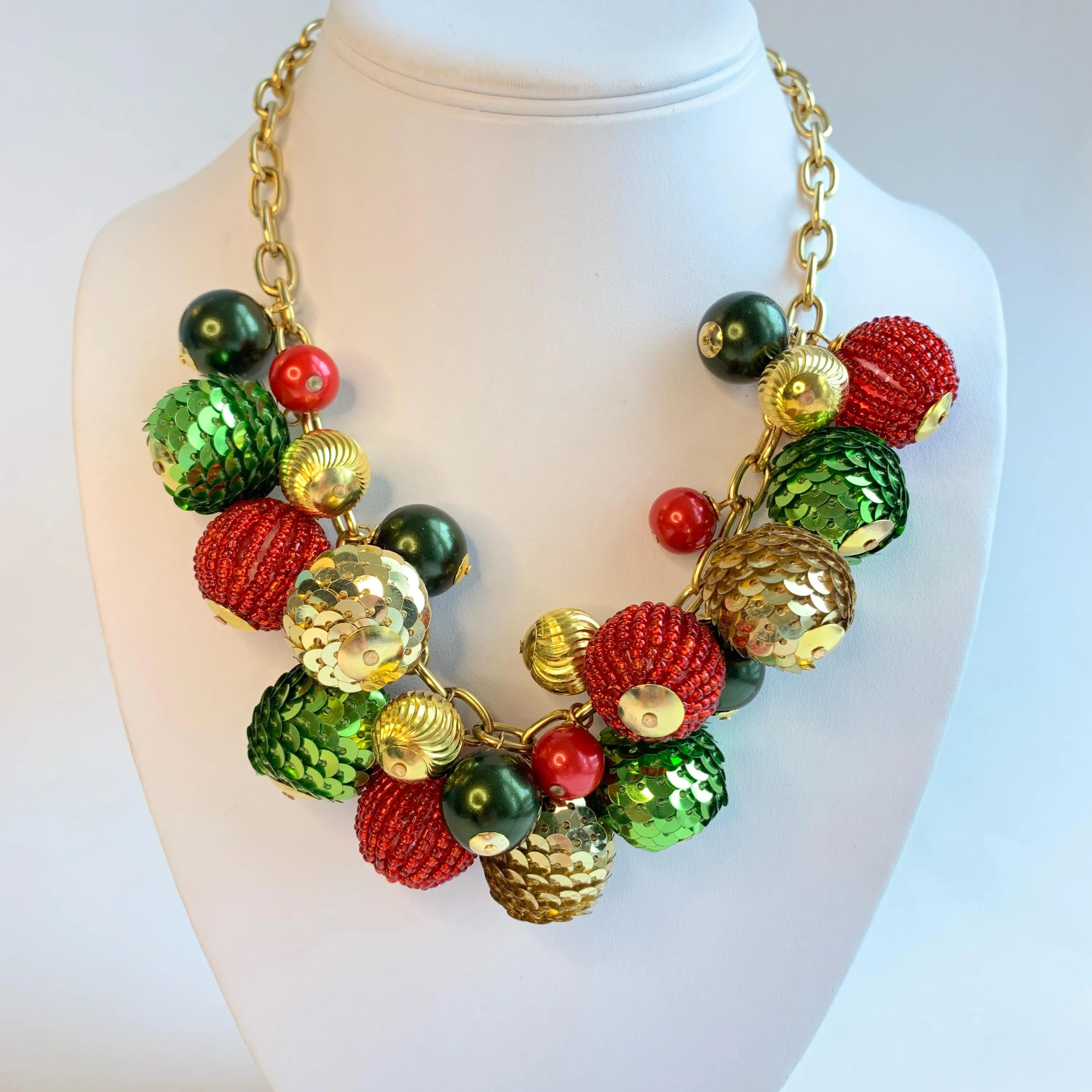 Sequin Christmas Eve Necklace