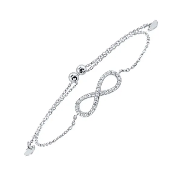 Silver Infinity CZ Bracelet