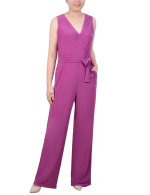 Sleeveless Belted Jumpsuit