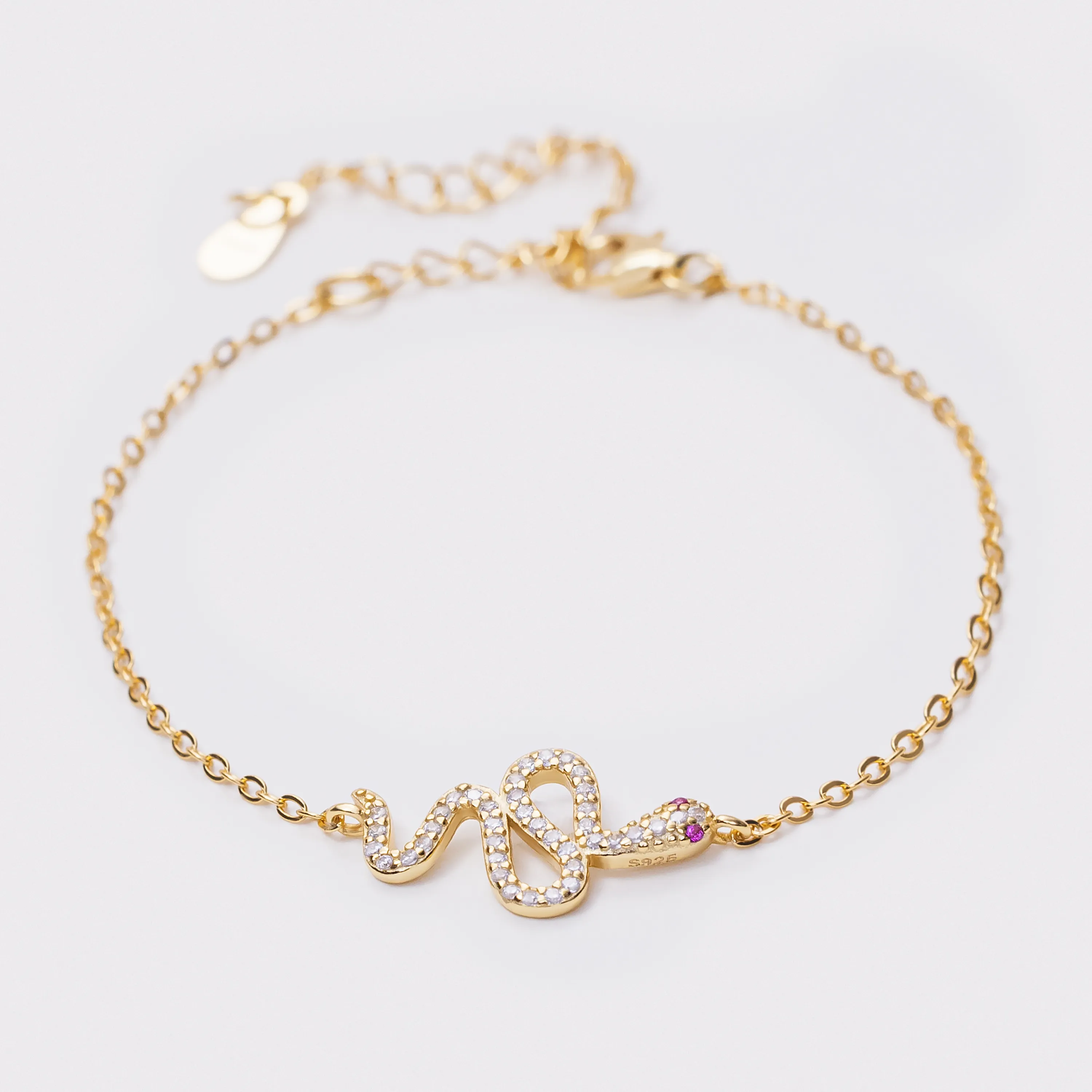 Sterling Silver Snake Bracelet