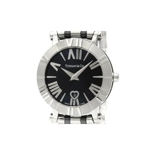 Tiffany Atlas Black Dial Quartz Watch Z13001111A10A00A