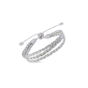 Triple Mini Eya n°1 Bracelet in Silver Almond