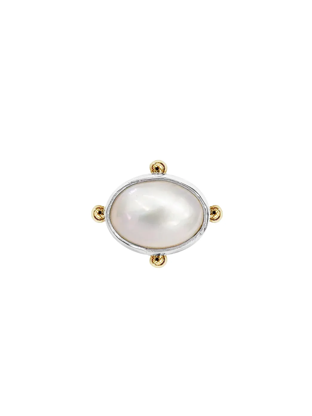 Venus Oval Pearl Ring