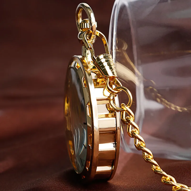 Vintage Golden Mechanical Pocket Watch